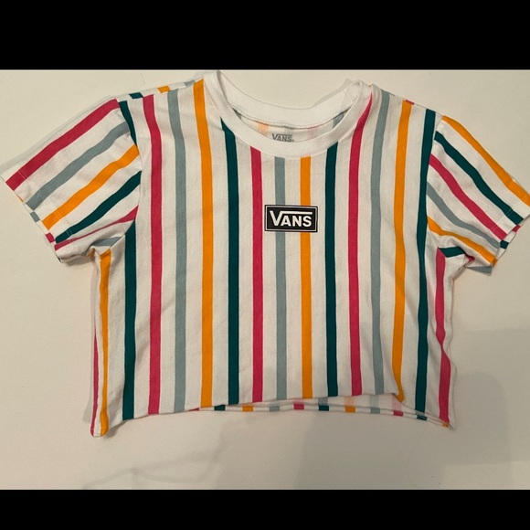Vans Tops - Striped Vans cropped shirt